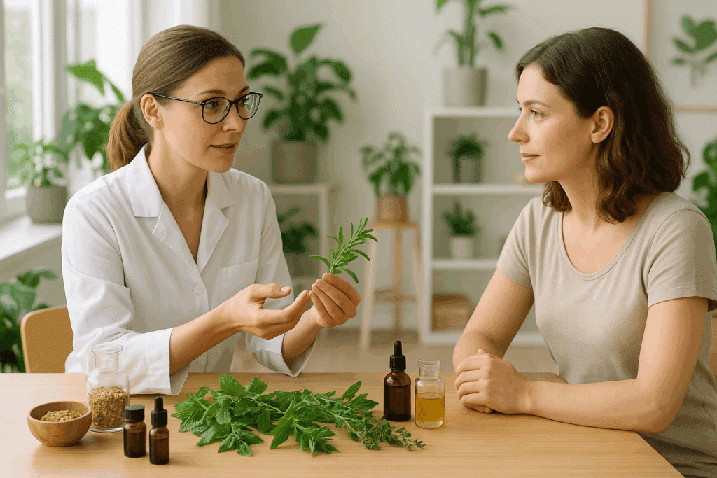HerbClinic fitoterápiás tanácsadás gyógynövényekkel egy modern wellness klinikán